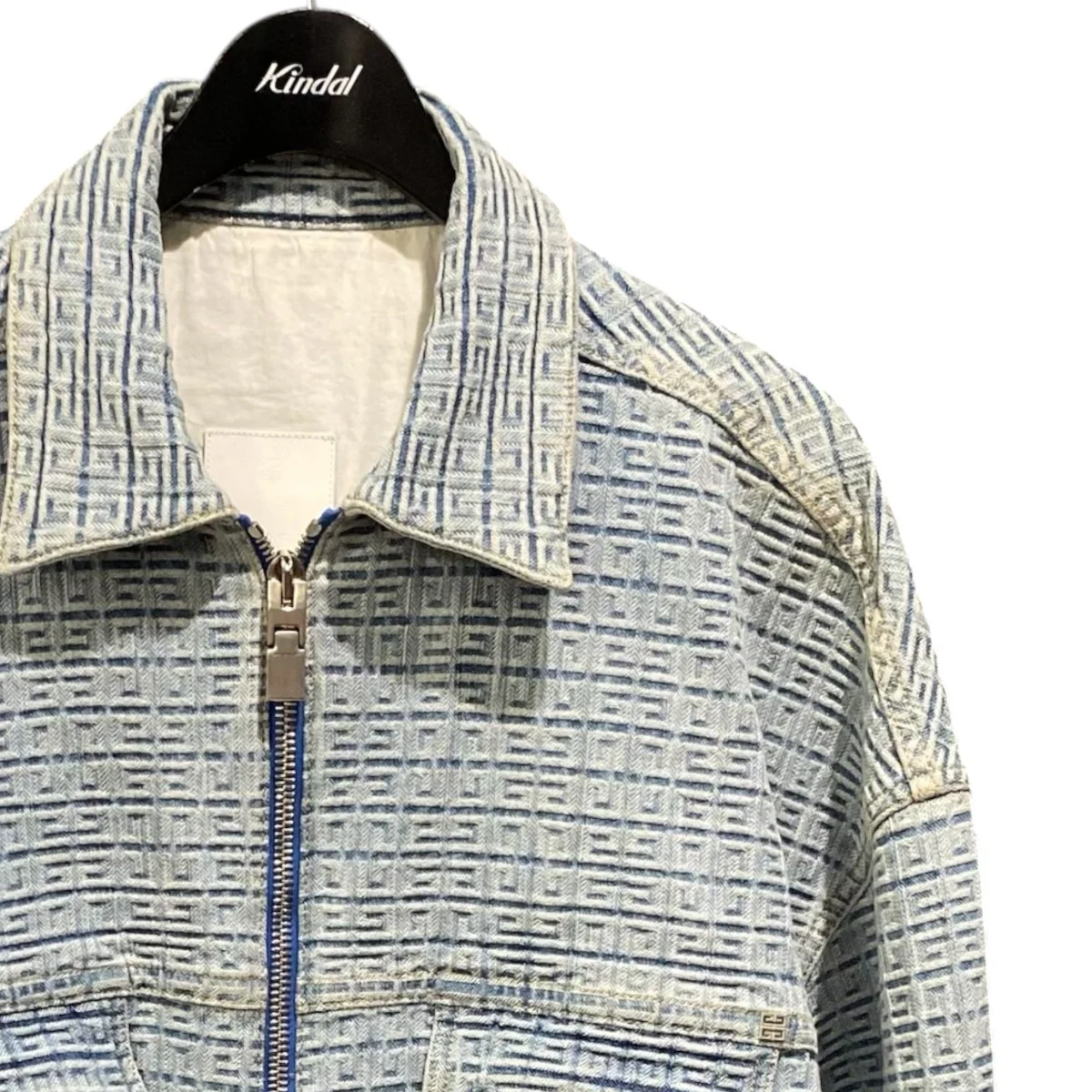 Logo Jacquard Pattern Denim JacketBM00Q550P9 - Image 3