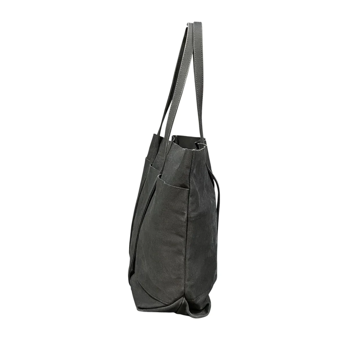 Washed Canvas 6Pockets Tote - Image 2