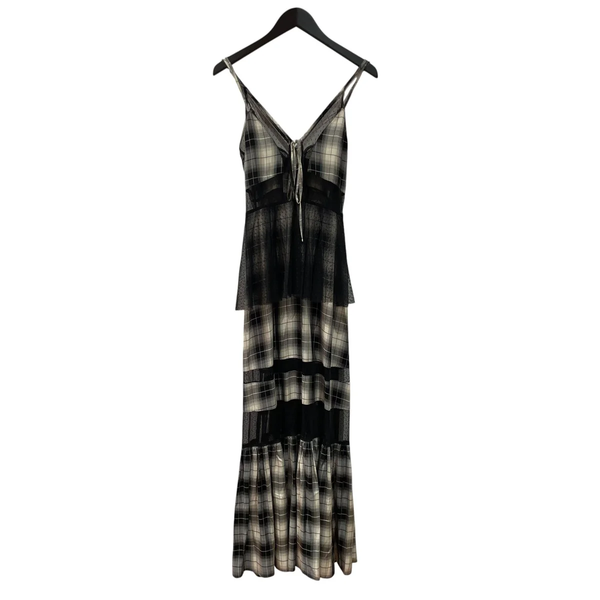 Check Pattern Tulle One-piece Dressキャミソールワンピース21241265107 - Image 2
