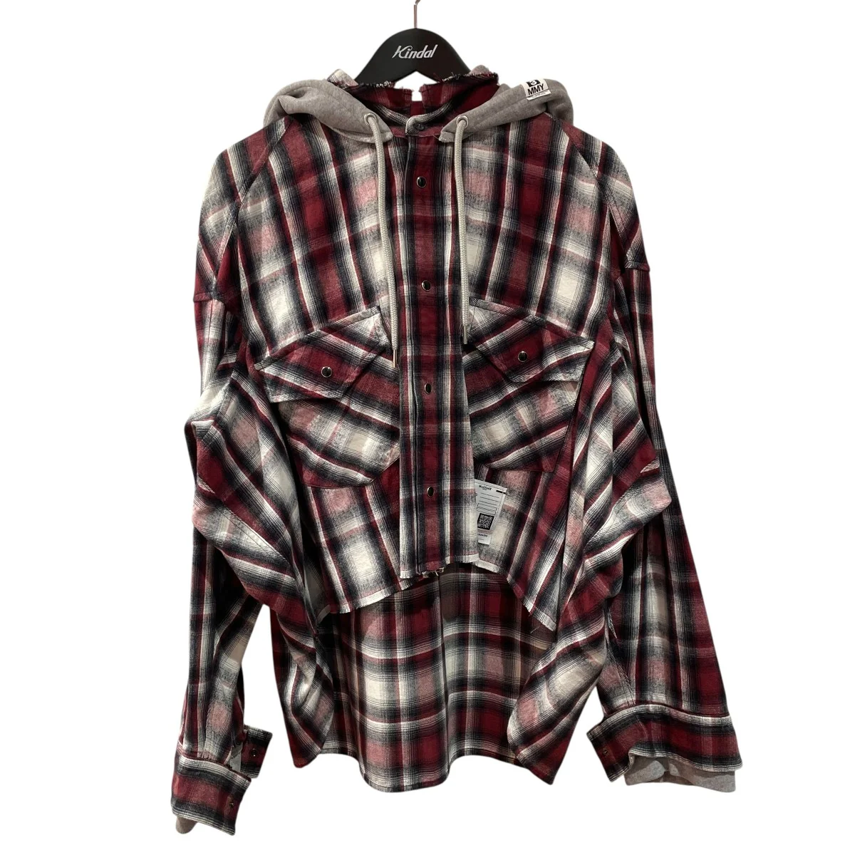 HOODIES CHECK SHIRTSシャツパーカーK15SH421