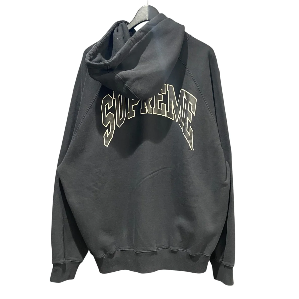26SSCracked Raglan Zip Up Hooded Sweatshirt - Image 2
