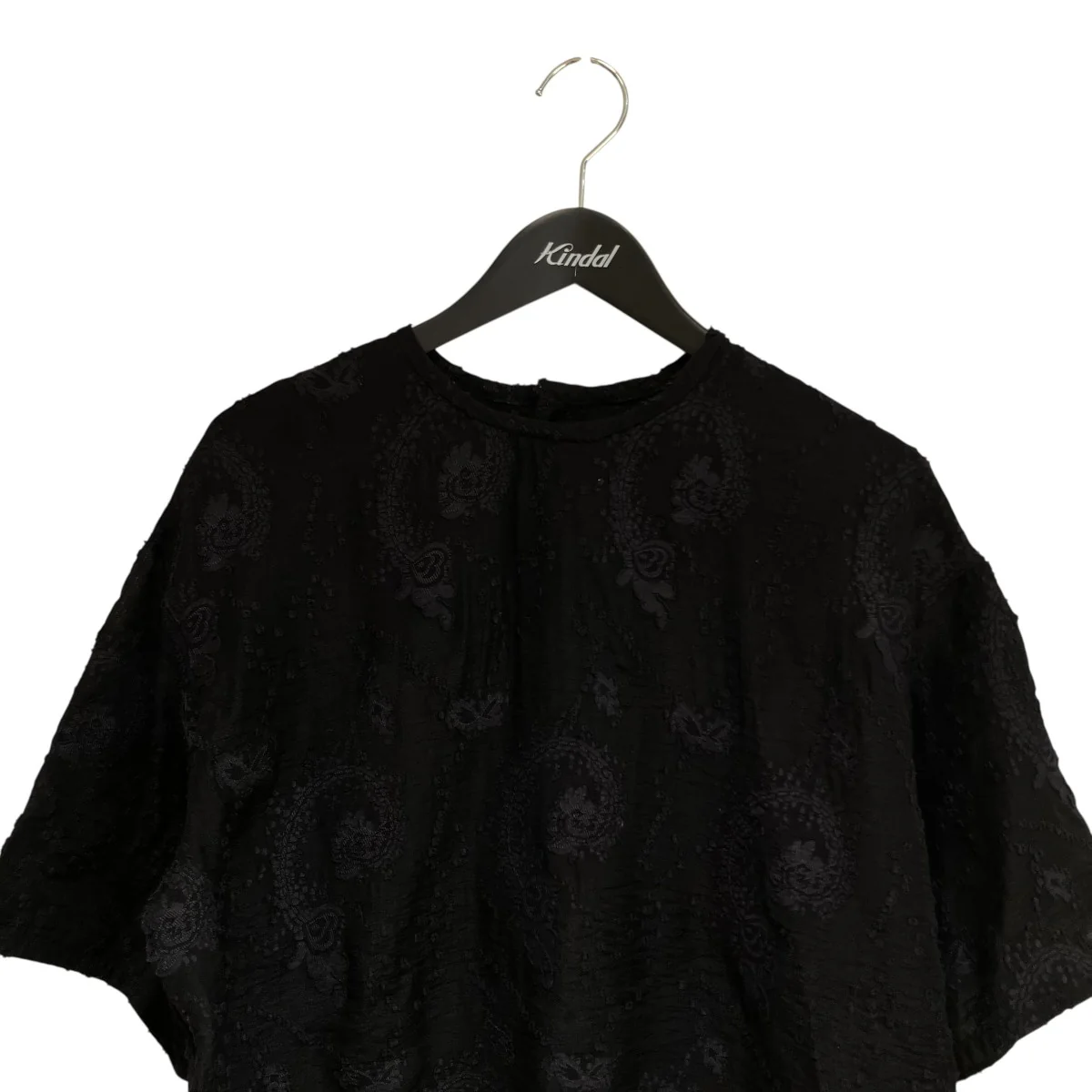 JACQUARD SHEER SHORT SIEEVE BLOUSE半袖ブラウス2211F01004 - Image 3