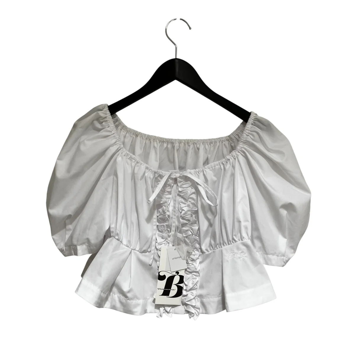 CYNTHIA CROPPED BLOUSE半袖ブラウスB50-BL066WHF - Image 2