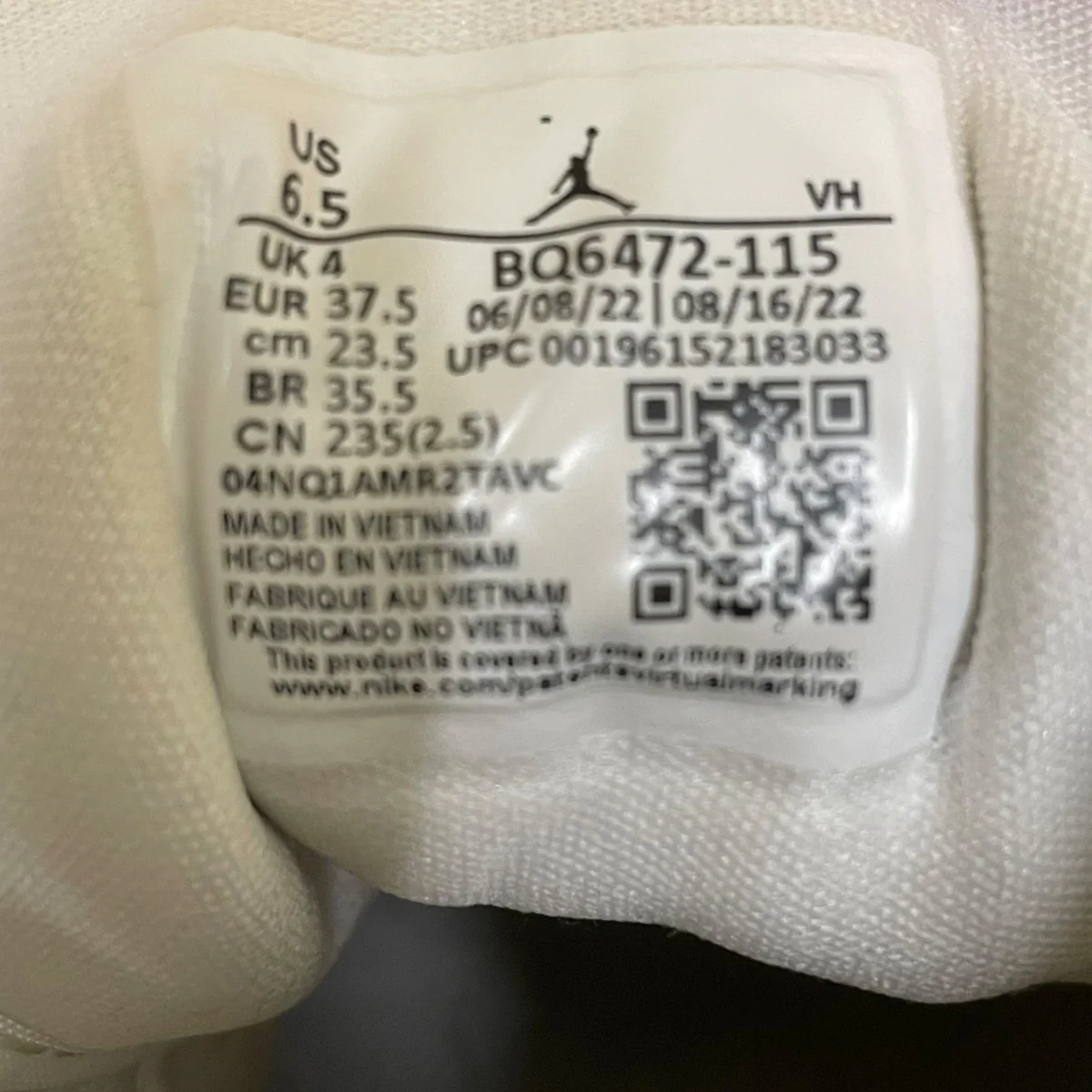 WMNS AIR JORDAN 1 MID SAILスニーカーBQ6472-115 - Image 6