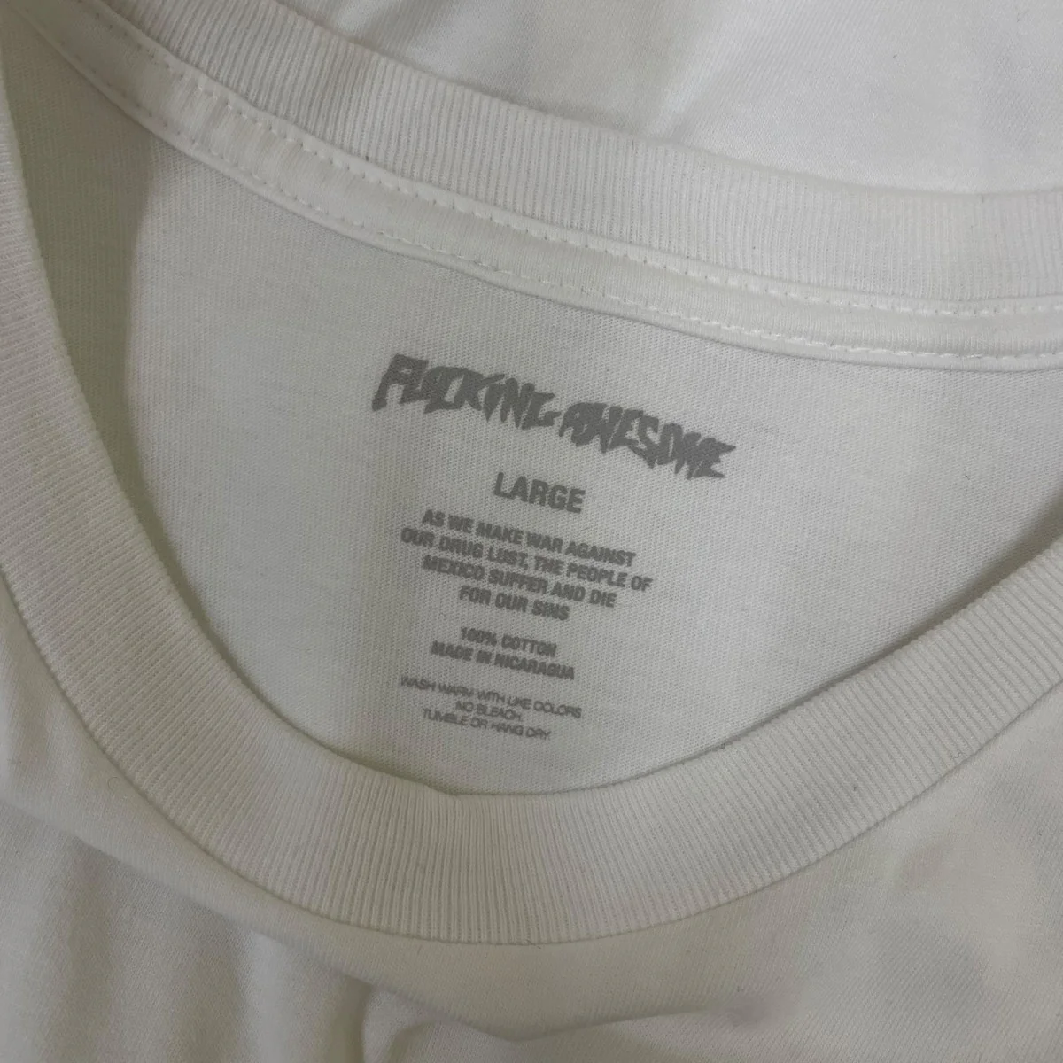 Hate FA Teeグラフィックプリント 半袖Tシャツ コットンTシャツ - Image 5