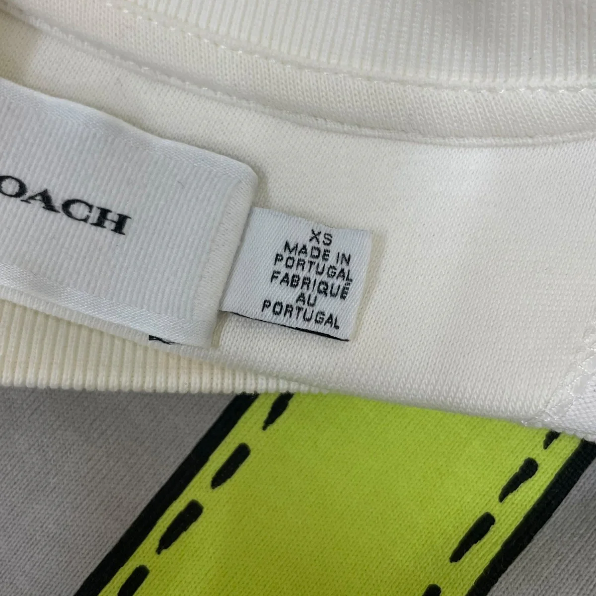 トロンプ・ルイユ・ベルテッドプリント 半袖Tシャツ コットンTシャツ - Image 5