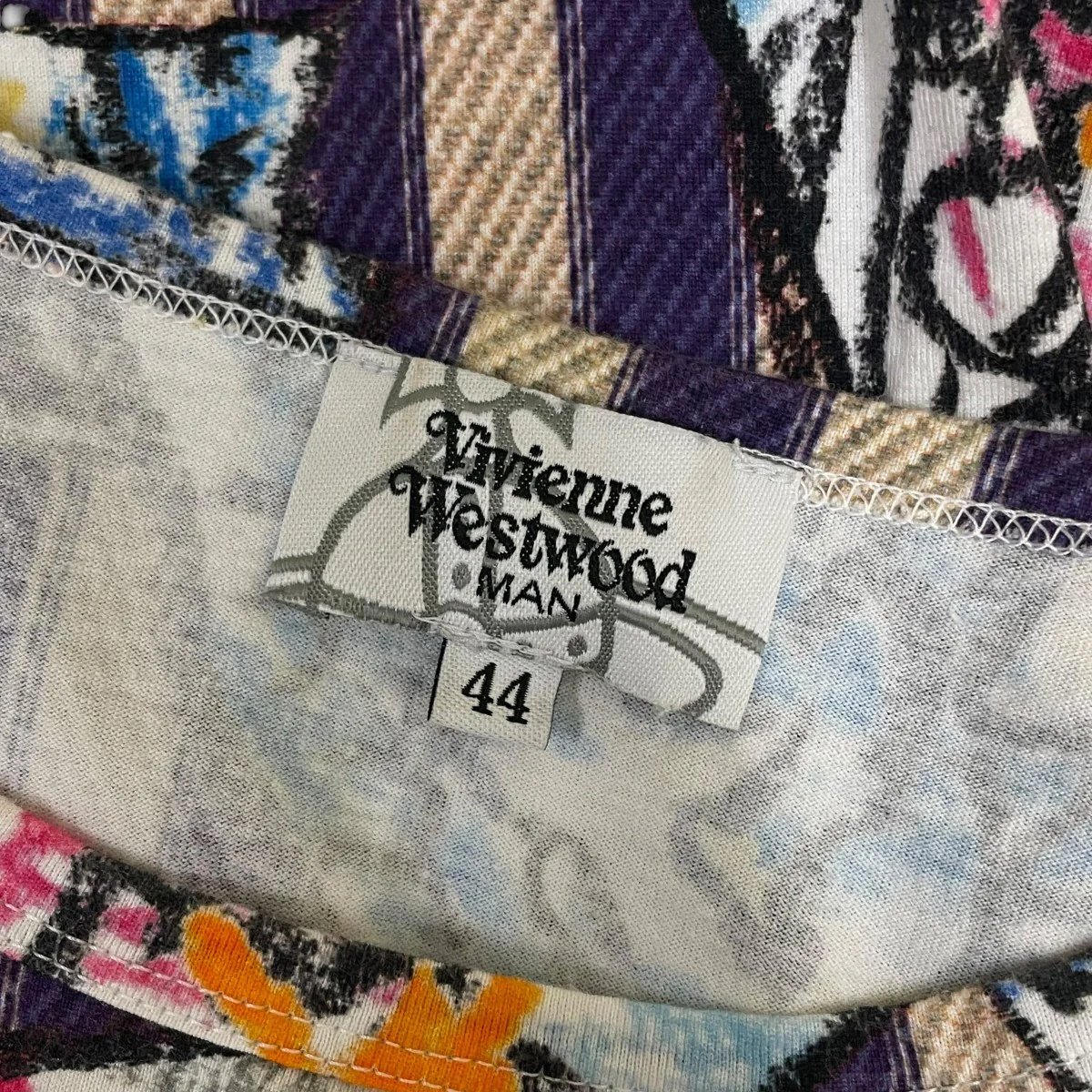 総柄 グラフィックプリント 半袖Tシャツ コットンTシャツVW LP 88525 - Image 5