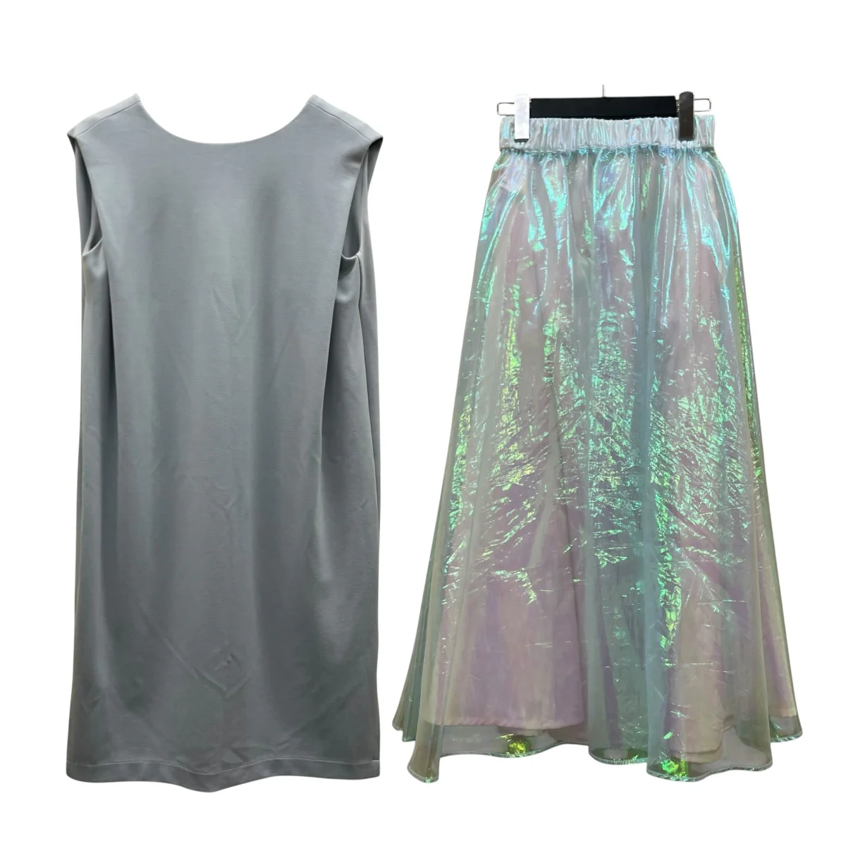 AURORA LAYERED DRESS  オーロラレイヤードドレス スカートセット2WAY仕様 ノースリーブワンピース ドレス - Image 2