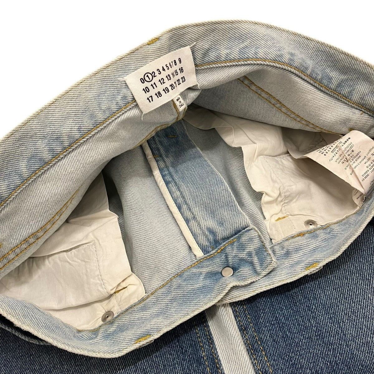 20SS【SPLICING DENIM PANTS】2トーン再構築デニムパンツS51LA0075 - Image 6