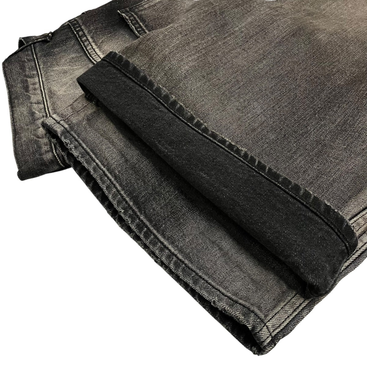 【AGING WIDE DENIM 5P PANTS】エイジングワイドデニム5PパンツANC-PT59 - Image 7