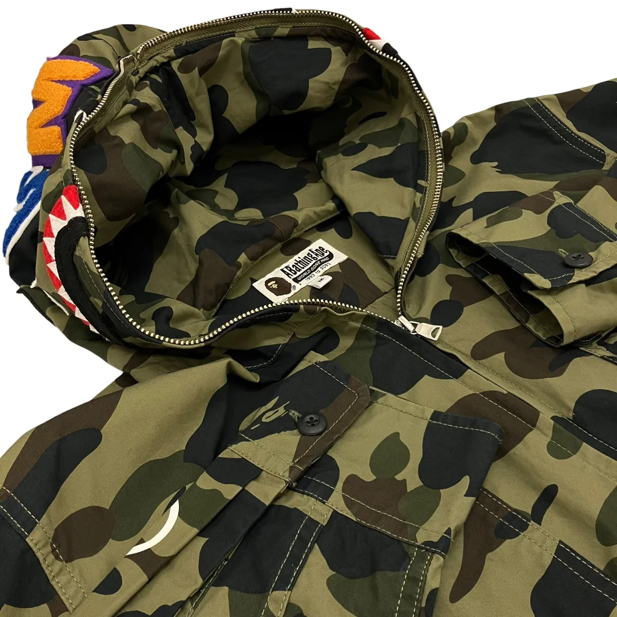 【SHARK HOODED SHIRT】シャークフーデッドシャツ001SHF301012X - Image 5