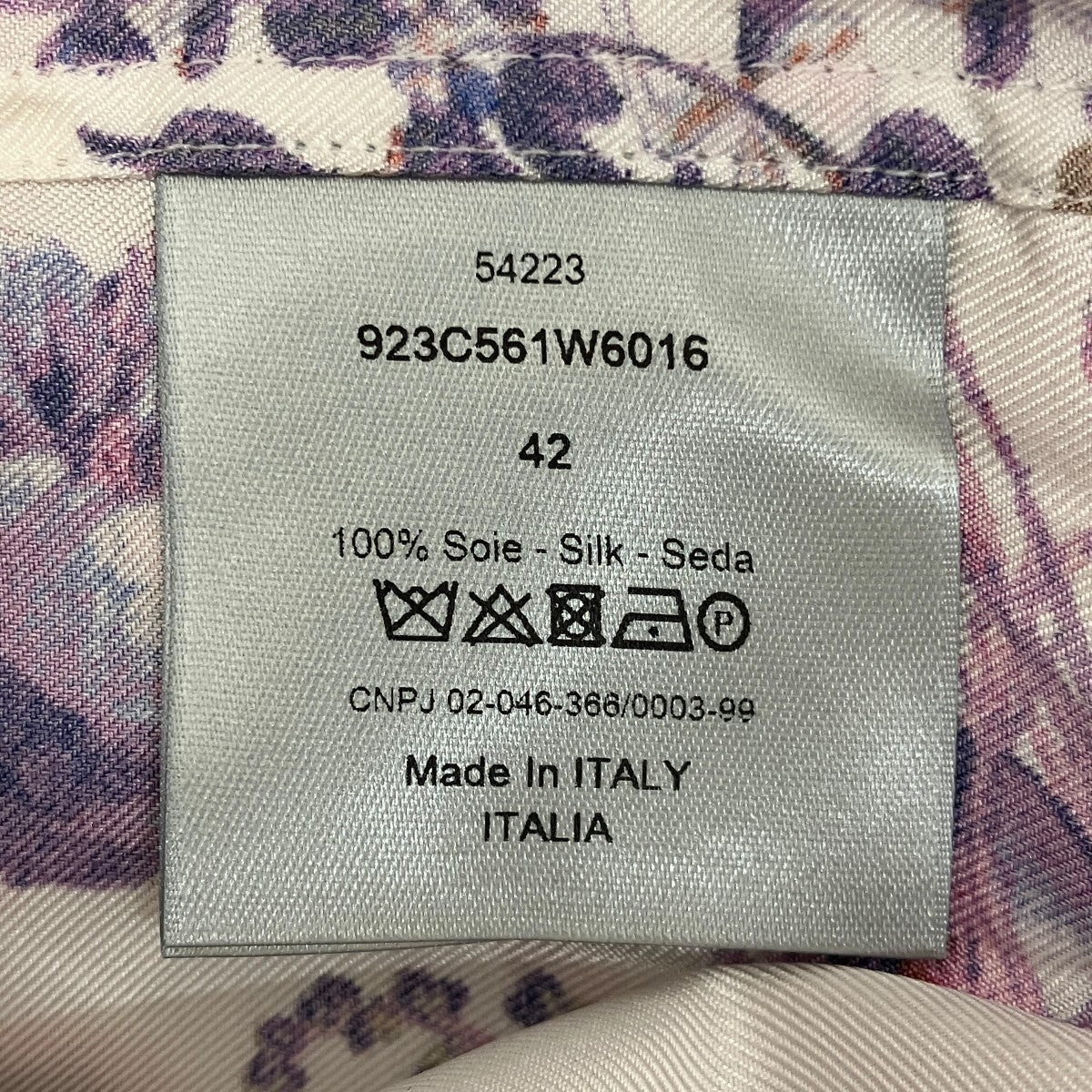 BEE刺繍フローラルシルクシャツ923C561W6016 - Image 6