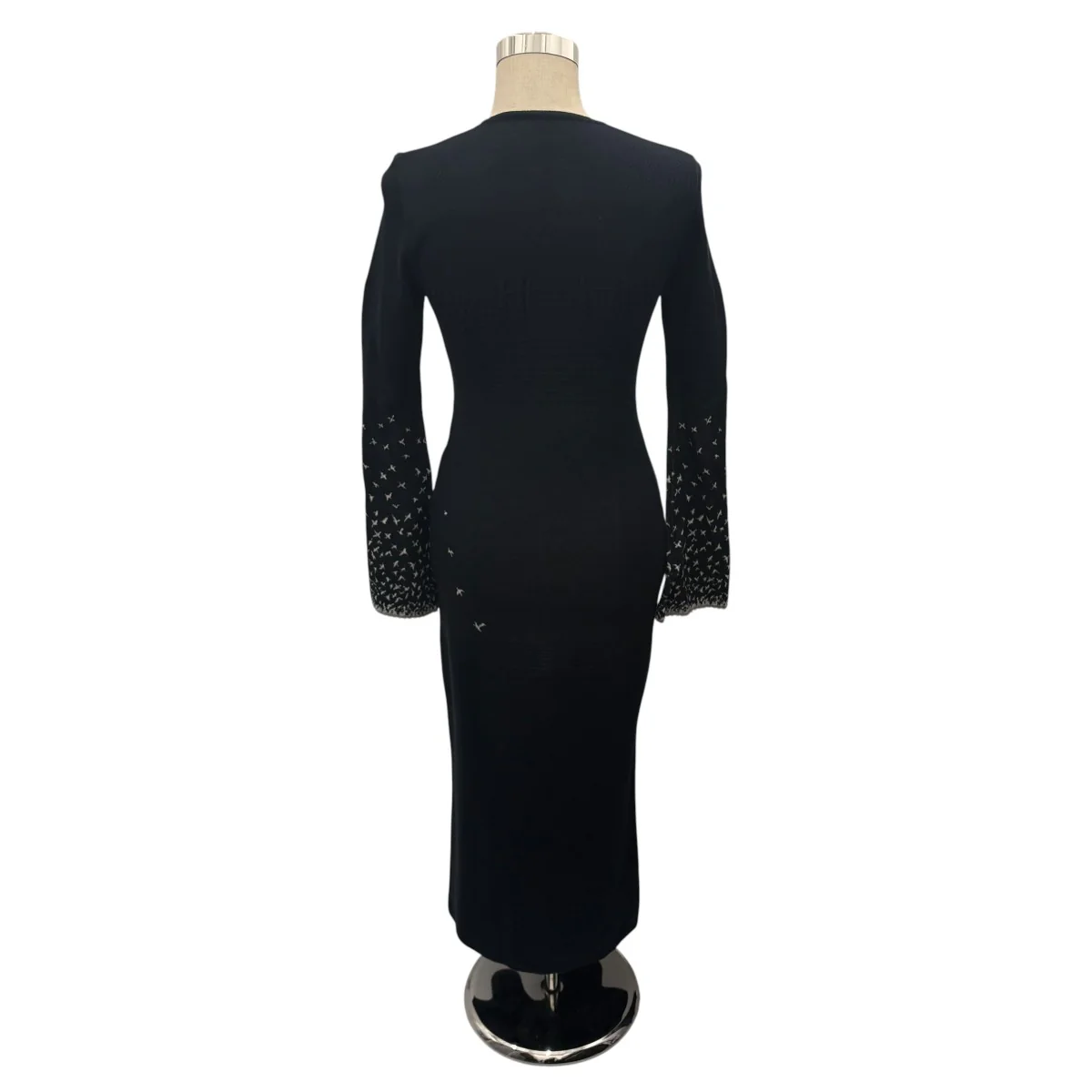 【Crane Pattern Jacquard Knitted Dress】ジャガードワンピースMM23PS-KN727 - Image 2