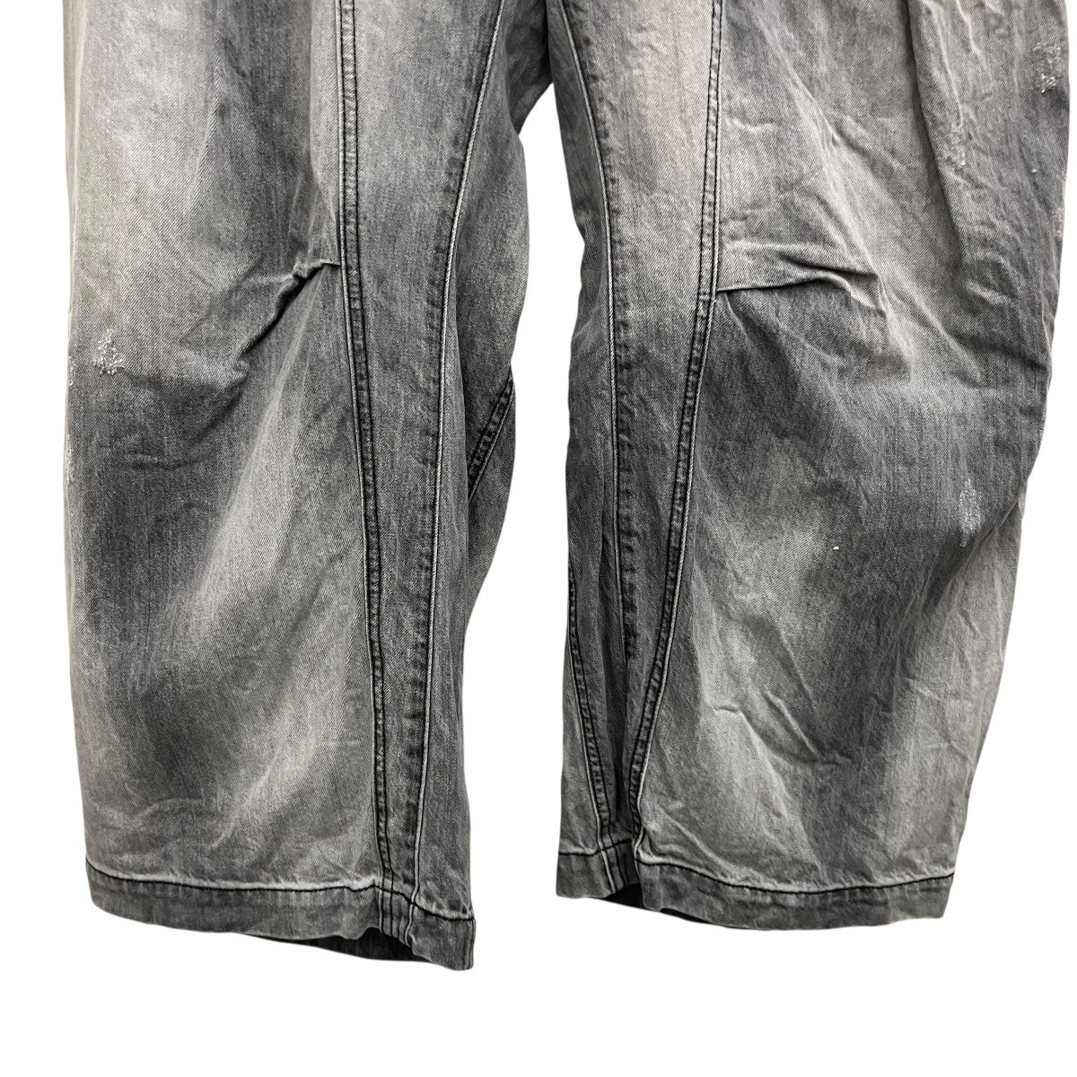 【3D Cut Prime-Wide Gathered Denim Pants】3Dデニムパンツ11261461504 - Image 4