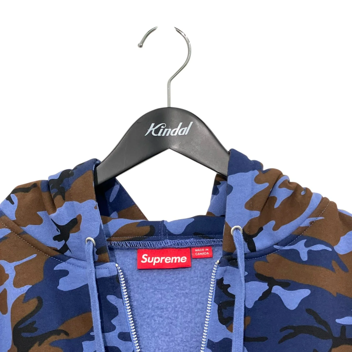 25SSSmall Box Zip Up Hoodedカモフラジップパーカー - Image 3